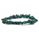 Malachit szemcse karkötő