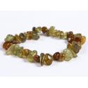 Grosszulár gránát nugget karkötő