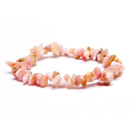 Rózsaopál szemcse karkötő
